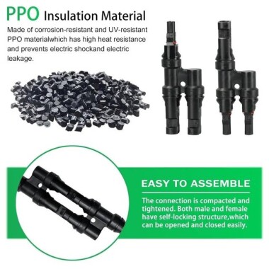 1 Pair IP67 MC4-T3 Solar PV Connector - 4