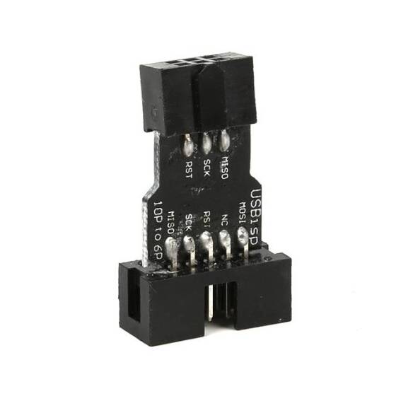 10 Pin to 6 Pin Adapter Board AVRISP USBASP STK500 - 3
