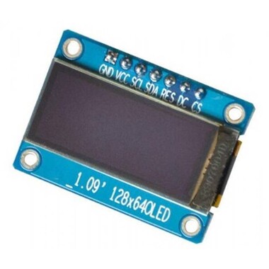 1.09 inch White 12864 OLED Module 7 Pin CH1115 Chip(Compatible With SSD1306) - 1