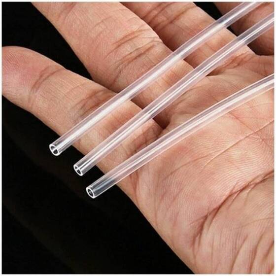 10Meters Transparent Silicone Tube Flexible Rubber Hose Drink Water Pipe Food Grade Connector ID 0 8mm X 1.9mm OD - 1