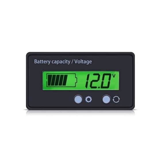 12-84V Battery Power Display Meter Lithium Battery Lead-acid Battery Power Display GY-6GS Green 3 Strings Lithium Battery - 1