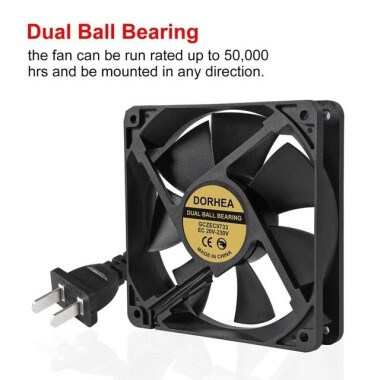 12025 110V Double Ball Cooling Fan - 2