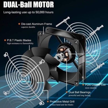12038 110V Oil Containing Cooling Fan - 5