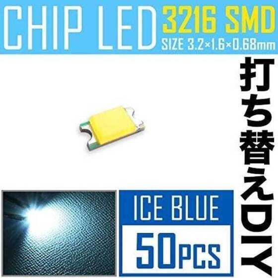 1206 (3216) SMD LED Ice Blue - 2