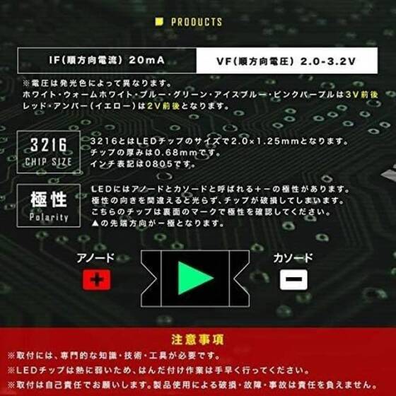 1206 (3216) SMD LED Ice Blue - 3