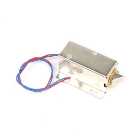 1240 12V DC 0.8A 9.6W Solenoid For Electric Door Lock Size: 55x28x30mm - 2