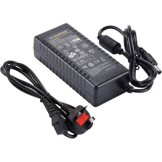 12V 4A 48W UK Plug Dual-Wire Integrated Power Adapter - 1