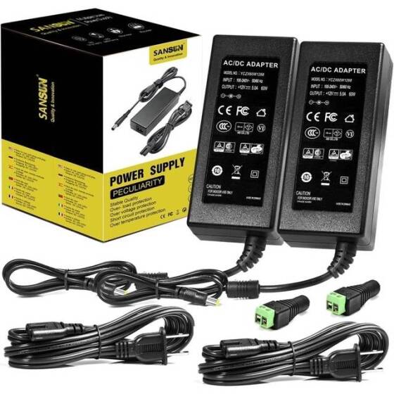 12V 5A 60W AU Plug Dual-Wire Integrated Power Adapter - 1