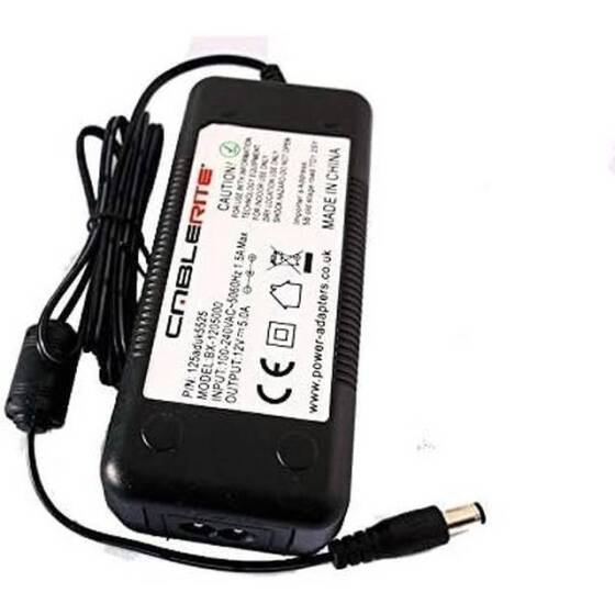 12V 5A 60W UK Plug Dual-Wire Integrated Power Adapter - 3
