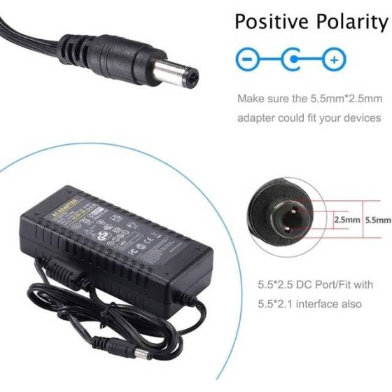 12V 6A 72W UK Dual-Wire Integrated Power Adapter - 2