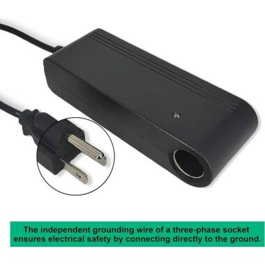 12V 8A 96W US Plug Dual-Wire Integrated Power Adapter - 3