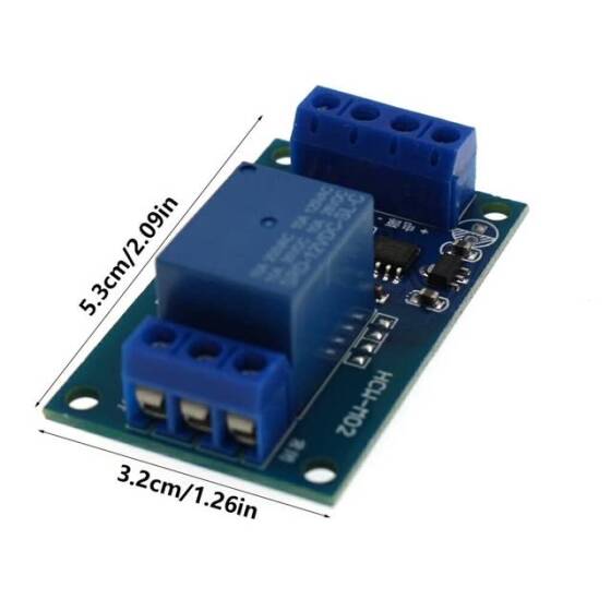 12V Single Key Bistable Relay Module Auto Refit Switch One-Key Start/Stop Self-Lock - 5