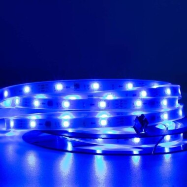 Plastic Cover 12V WS2811 RGB5050 Black SMD LED Strip 96 LED/Meter Flexible 5M/Roll IP67 - 3