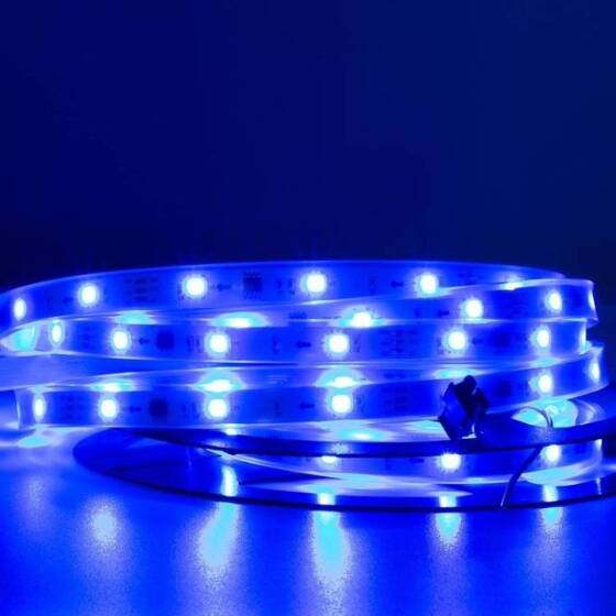 Plastic Cover 12V WS2811 RGB5050 Black SMD LED Strip 96 LED/Meter Flexible 5M/Roll IP67 - 3