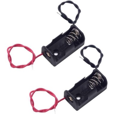 14250 1/2AA Hard Battery Holder Box - 1