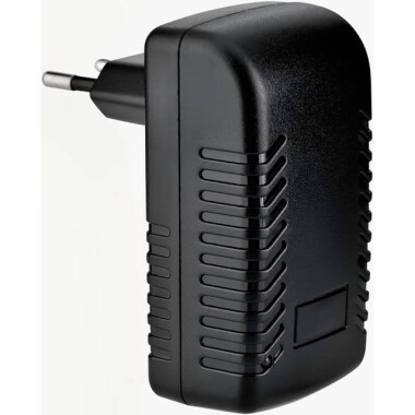 15V 1A 100M PoE Injector EU Plug - Silver Network Port - 3