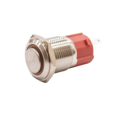 16D-G1Z-E 16mm Extended Key Illuminated Metal Button - Yellow - Görsu Elektronik