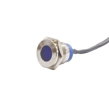 16mm 24v Blue LED Metal Cable Signal Lamp IP67 GQ16T-B - 1