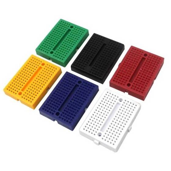 170pts Mini Breadboard SYB-170 Blue with Connect - 1