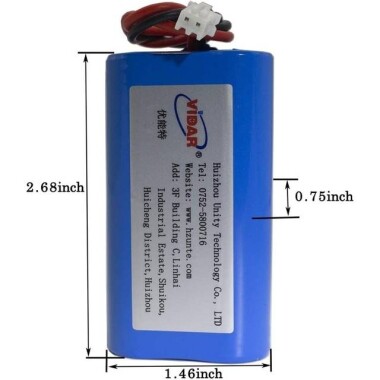 18650 7.4V 3200MA High Quality Rechargeable Dual Lithium Battery Pack With Protection Plate - 2