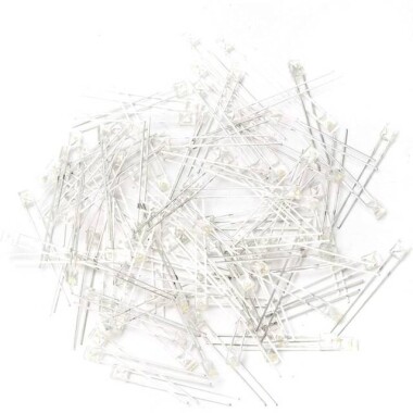 18mm Leg 234 Rectangular LED White Use 3V 20mA - 5