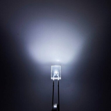 18mm Leg 257 Rectangular LED Water Clear Orange Use 2V 20mA - 2