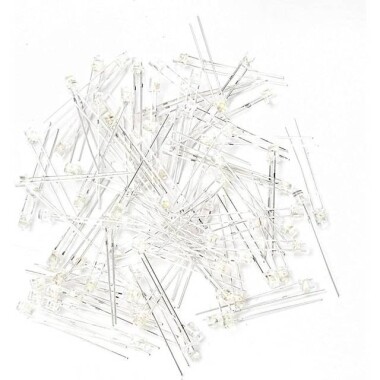 18mm Leg 2mm Pacifier LED White Use 3V 20mA - 5