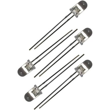 18mm Leg 5mm Flat LED Water Clear Red Use 2V 20mA - 4