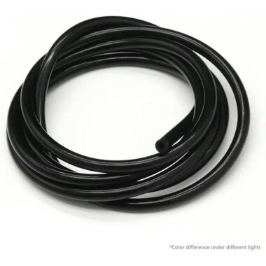 1Meter Black Silicone Tube Flexible Rubber Hose Drink Water Pipe Food Grade Connector ID 2mm X 4mm OD - 1