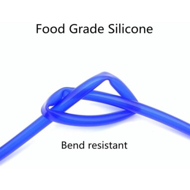 1Meter Gray Silicone Tube Flexible Rubber Hose Drink Water Pipe Food Grade Connector ID 2mm X 4mm OD - 3