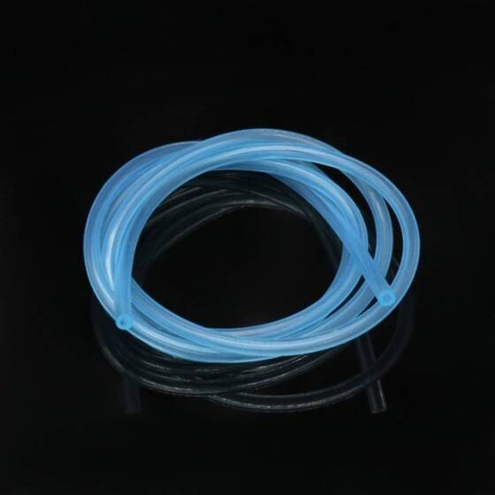 1Meter Sky Blue Silicone Tube Flexible Rubber Hose Drink Water Pipe Food Grade Connector ID 4mm X 6mm OD - 1