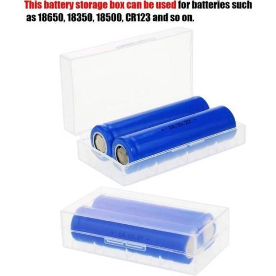 1x 18350 Nylon Fireproof Battery Holder Box - 3