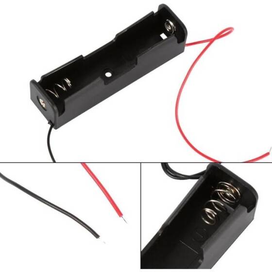 1x 18650 BLM Battery Holder With Wire Without Cover - 3