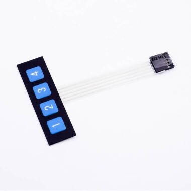1x4 4 Key Matrix Membrane Switch Keypad Keyboard Control Panel SCM Extended Keyboard - 3