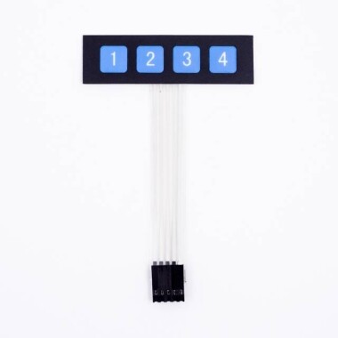 1x4 4 Key Matrix Membrane Switch Keypad Keyboard Control Panel SCM Extended Keyboard - 5