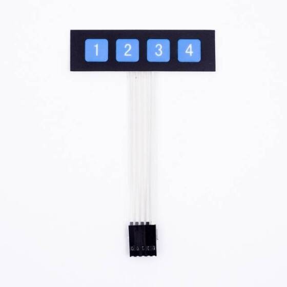 1x4 4 Key Matrix Membrane Switch Keypad Keyboard Control Panel SCM Extended Keyboard - 5