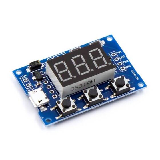 2 Channel PWM Pulse Frequency Adjustable Duty Cycle Square Wave Rectangular Wave Signal Generator Module - 10