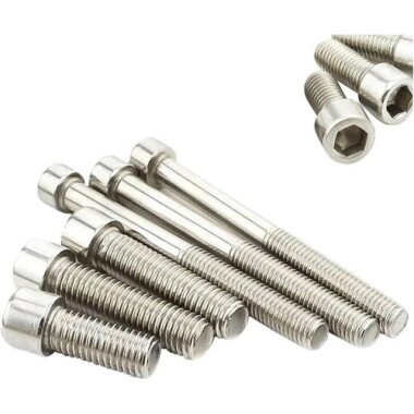 201 Stainless Steel Cylindrical Hexagon Socket Head Screw M2 10mm - 1