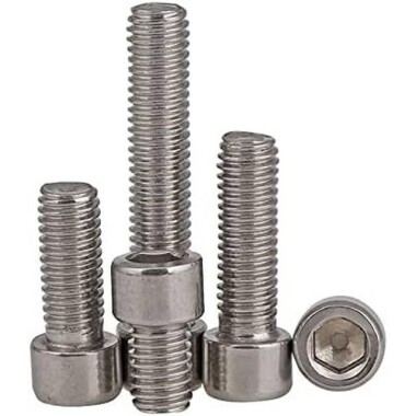 201 Stainless Steel Cylindrical Hexagon Socket Head Screw M2 6mm - 1