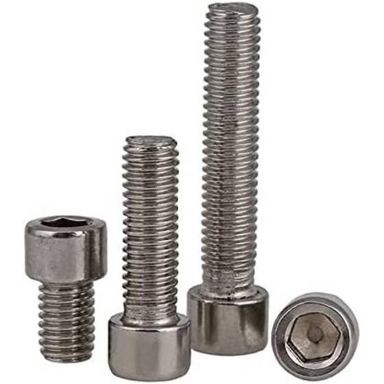 201 Stainless Steel Cylindrical Hexagon Socket Head Screw M2 6mm - 5