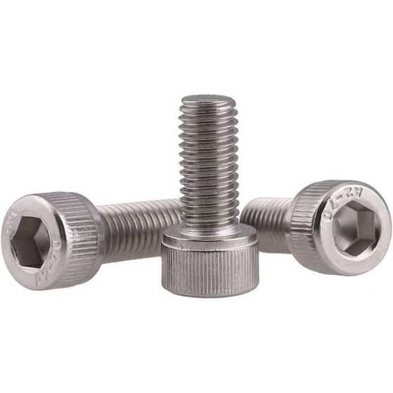 201 Stainless Steel Cylindrical Hexagon Socket Head Screw M3 30mm - 4