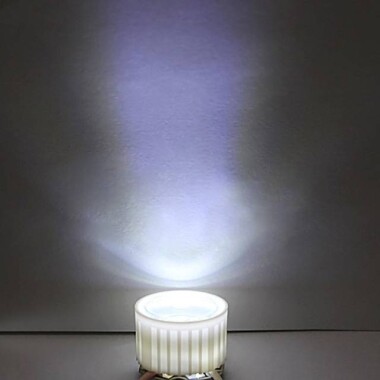 20mm LED Lamp Bead Lens 15 Degrees With White Flat Mouth Lampshade (Apply to 1W 3W 5W RGB LED) - 5