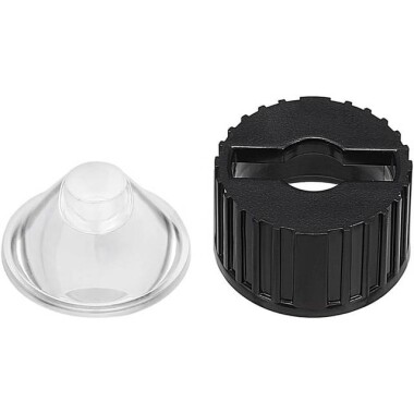 20mm LED Lamp Bead Lens 60 Degrees With Black Flat Mouth Lampshade (Apply to 1W 3W 5W RGB LED) - 3