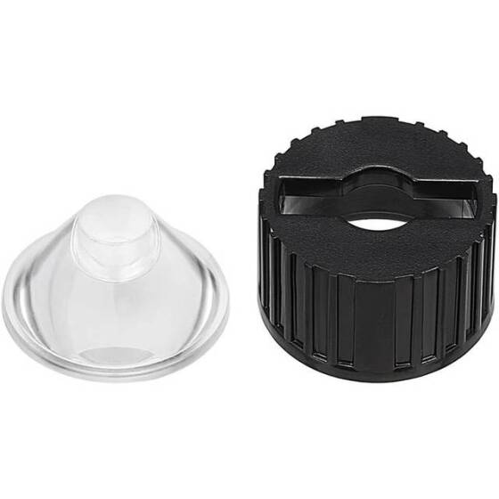 20mm LED Lamp Bead Lens 60 Degrees With Black Flat Mouth Lampshade (Apply to 1W 3W 5W RGB LED) - 3