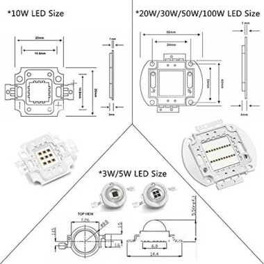 20W SMD High Power LED Bulb 730nm Infrared - 2