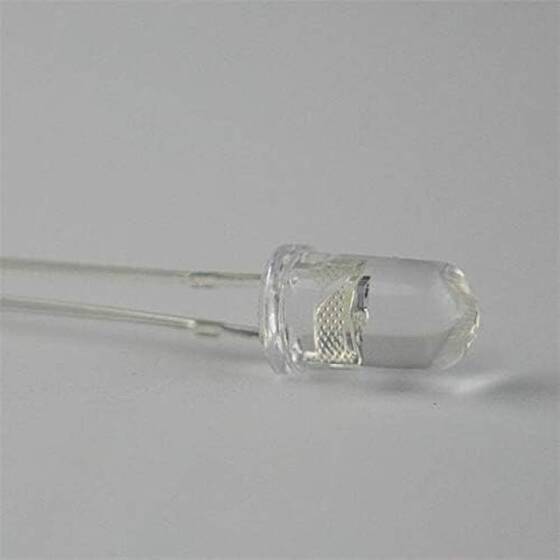 22-28V 5mm Water Clear RGB Slow Flash LED Metal Indicator Light With 20cm Cable - 3