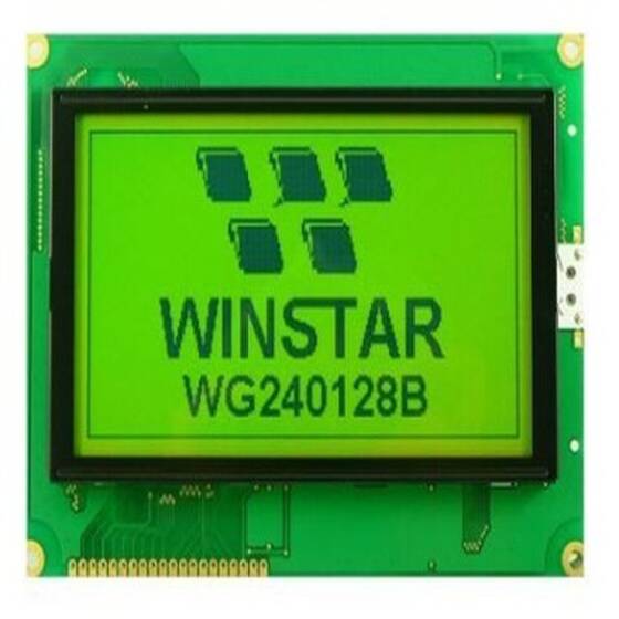 240x128 Graphic LCD Display Green - WG240128A-YYH-VZ# - 1