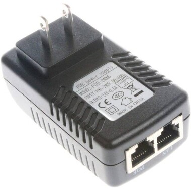 24V 0.5A 100M PoE Injector UK Plug - 2