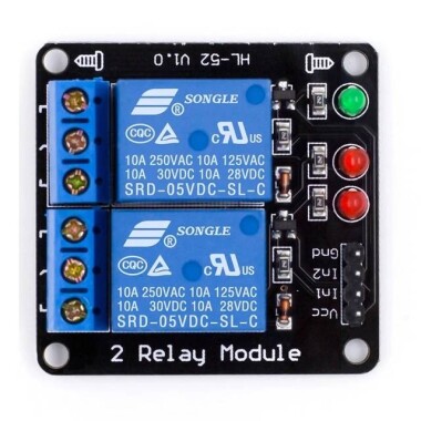 24V 2 Channel Low Level Relay Module Without Light Coupling - 2