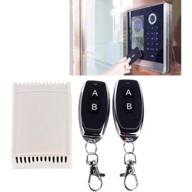 24V 2CH Relay Module Wireless Remote Control Switch + 2 x RF 433Mhz Remote - With Battery - 5